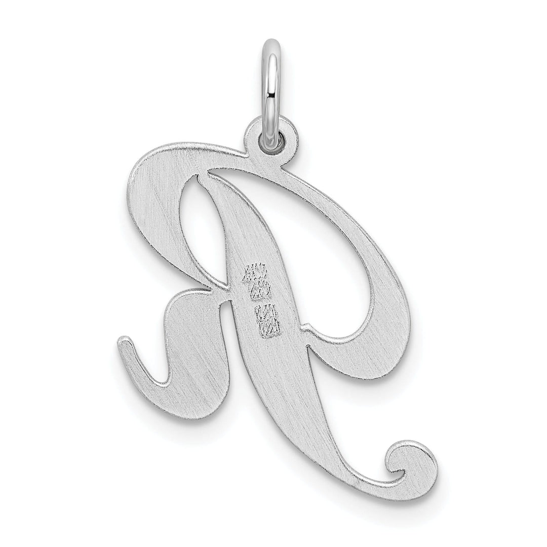 Lovely Rita's Pendants & Charms Silver Large Fancy Script Initial R Charm