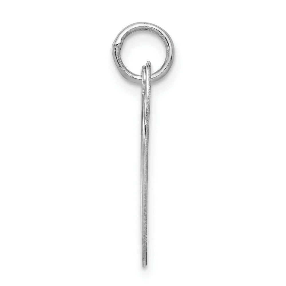 Lovely Rita's Pendants & Charms Silver Large Fancy Script Initial V Charm