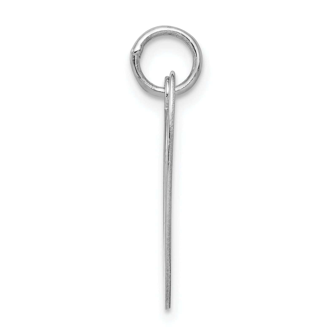 Lovely Rita's Pendants & Charms Silver Large Fancy Script Initial V Charm