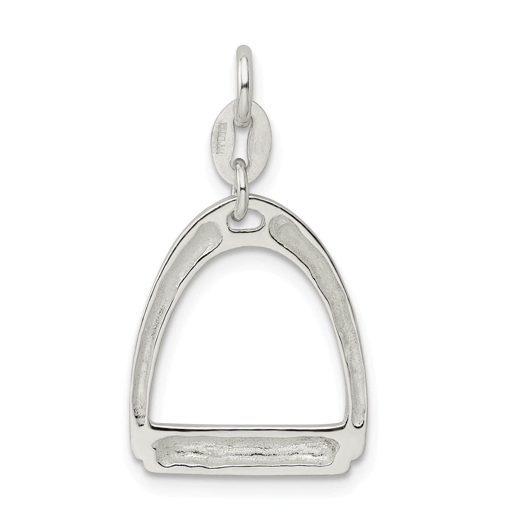 Lovely Rita's Pendants & Charms Silver Large Polished Horse Stirrup Charm