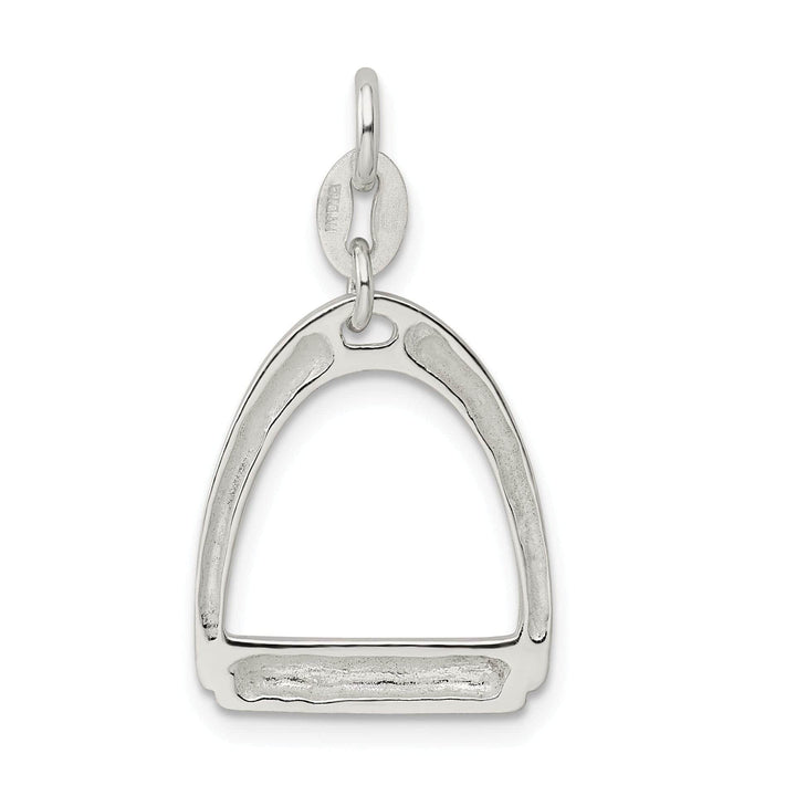 Lovely Rita's Pendants & Charms Silver Large Polished Horse Stirrup Charm