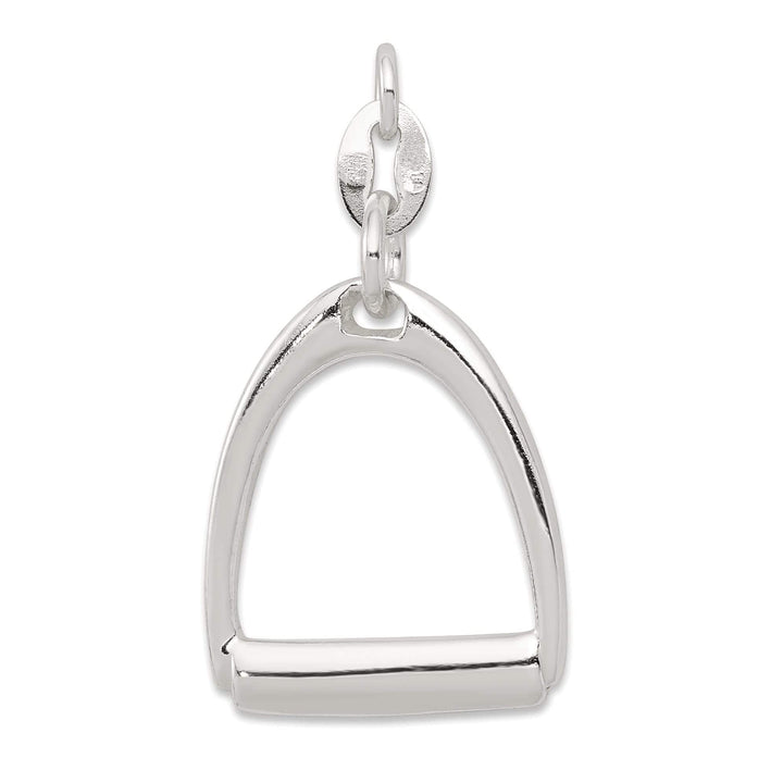 Lovely Rita's Pendants & Charms Silver Large Polished Horse Stirrup Charm