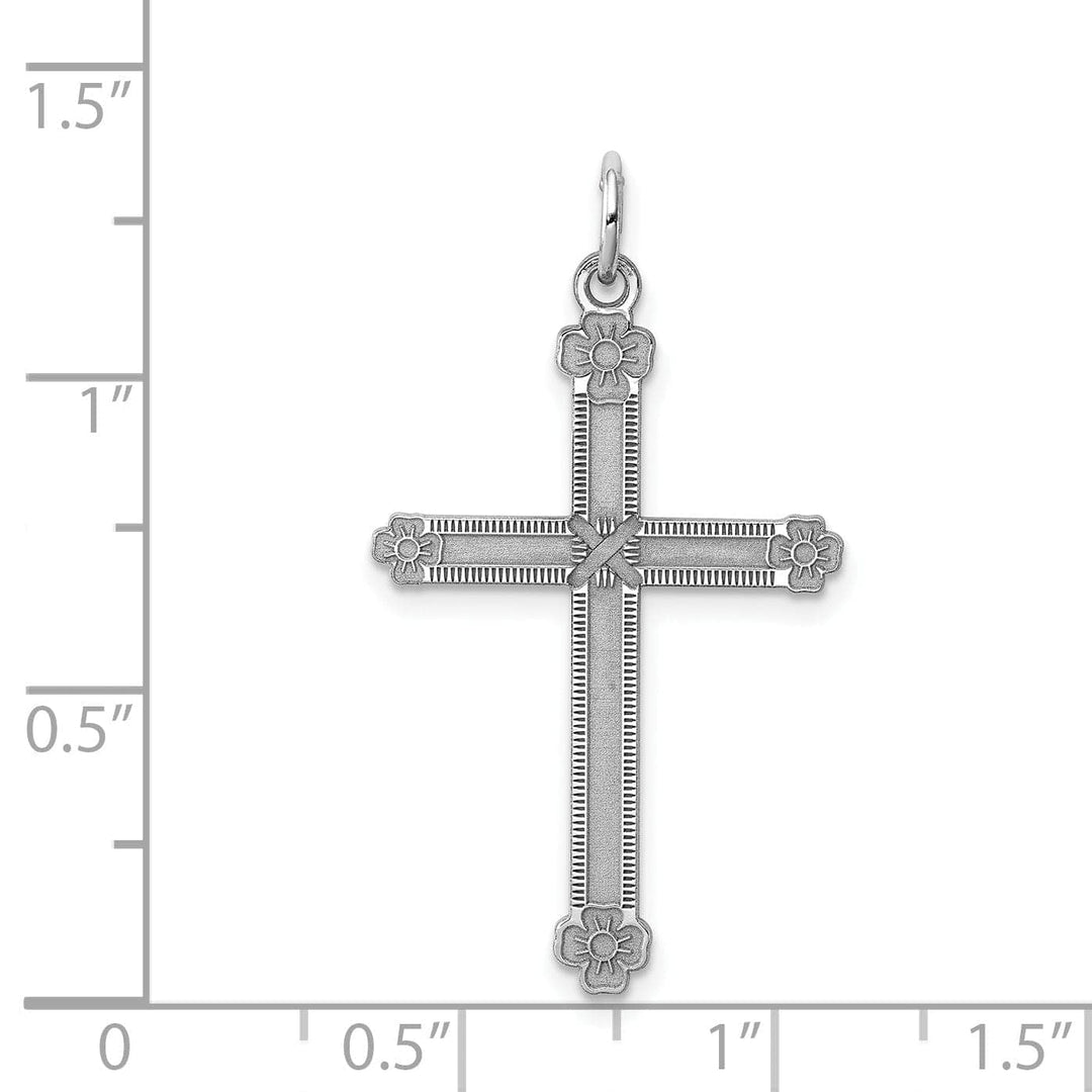Lovely Rita's Pendants & Charms Silver Laser Designed Latin Cross Pendant