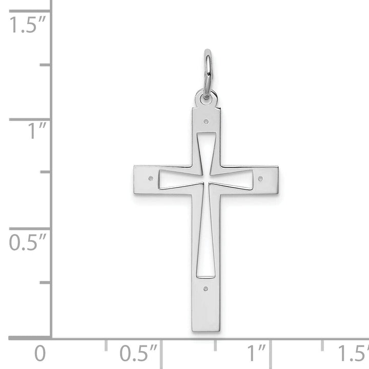 Lovely Rita's Pendants & Charms Silver Laser Designed Latin Cross Pendant