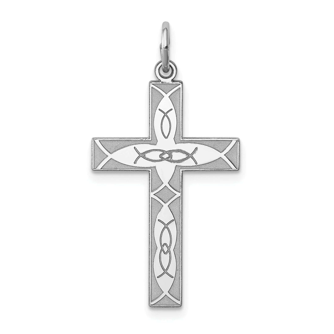 Lovely Rita's Pendants & Charms Silver Laser Designed Latin Cross Pendant