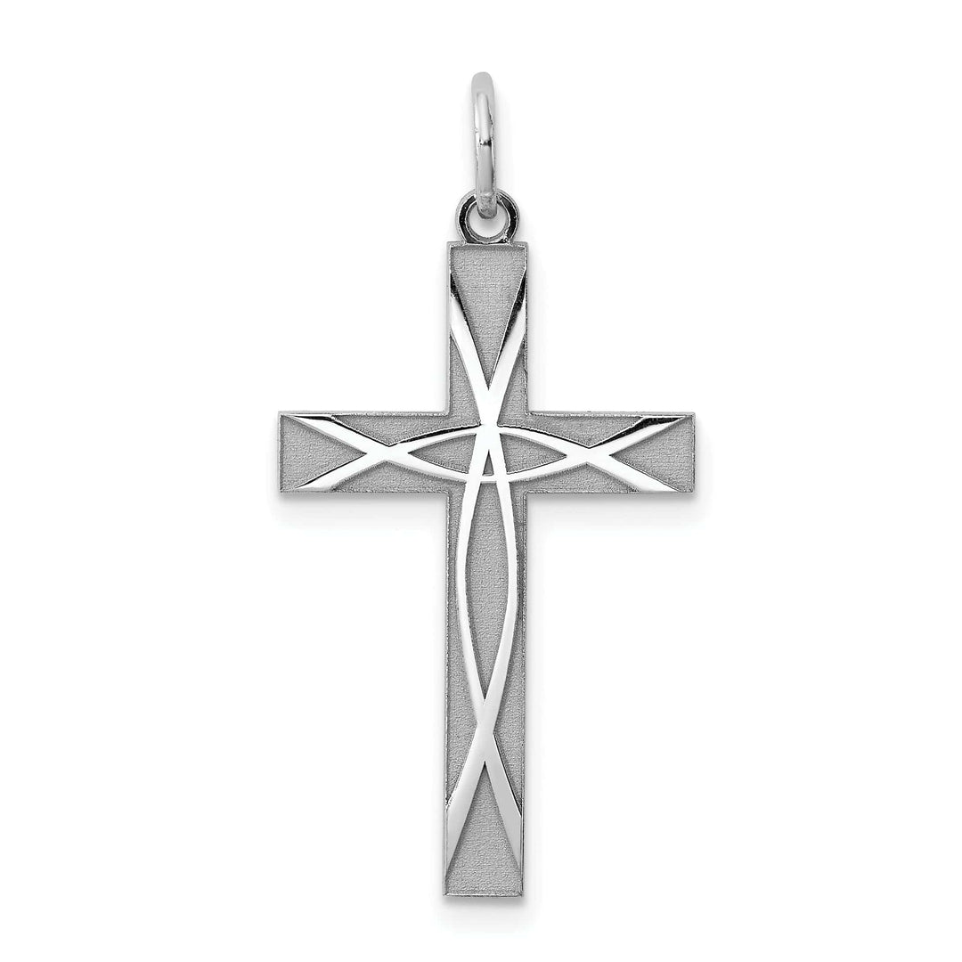 Lovely Rita's Pendants & Charms Silver Laser Designed Latin Cross Pendant