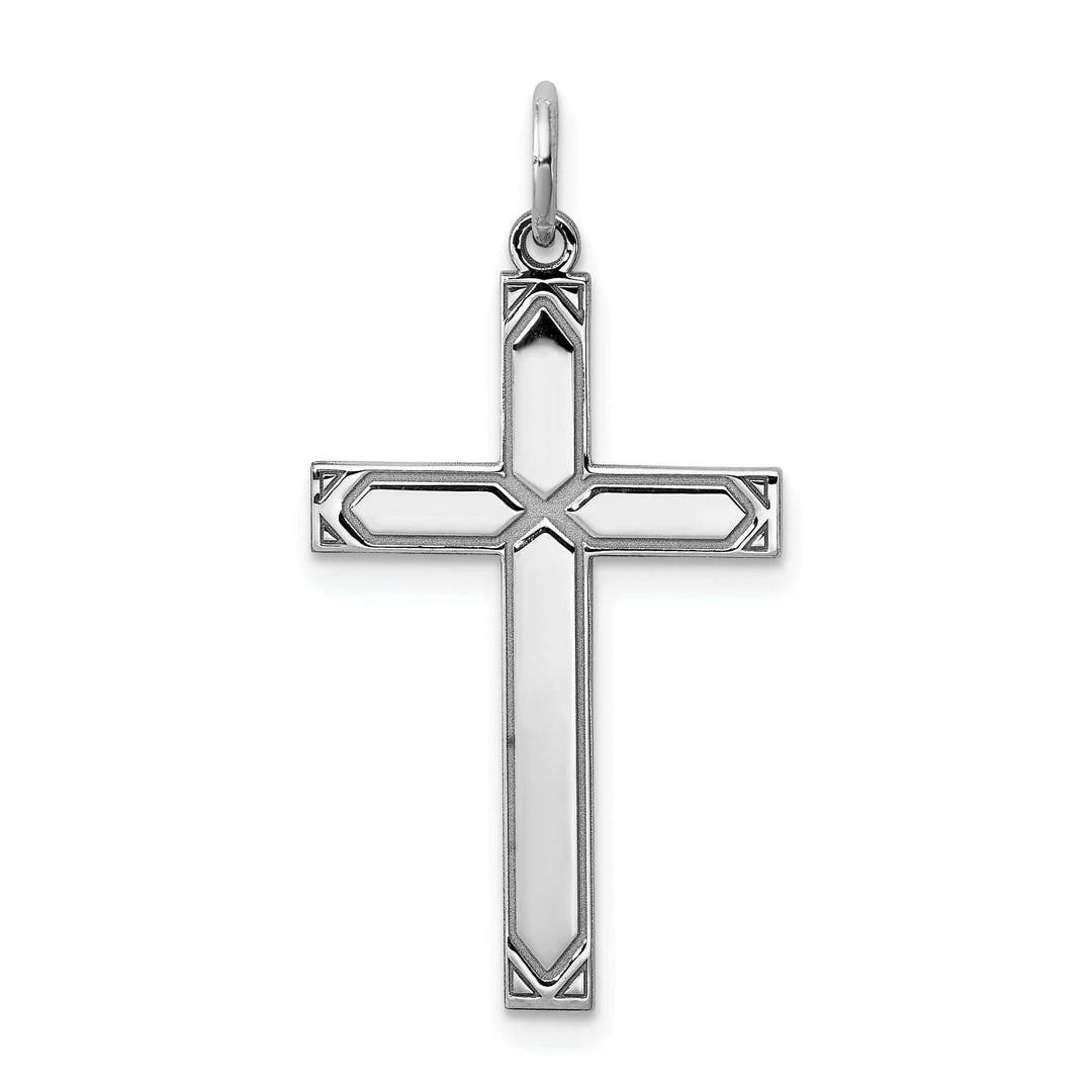 Lovely Rita's Pendants & Charms Silver Laser Designed Latin Cross Pendant