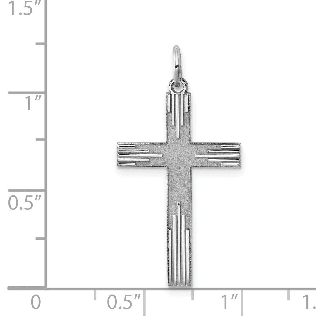 Lovely Rita's Pendants & Charms Silver Laser Designed Latin Cross Pendant