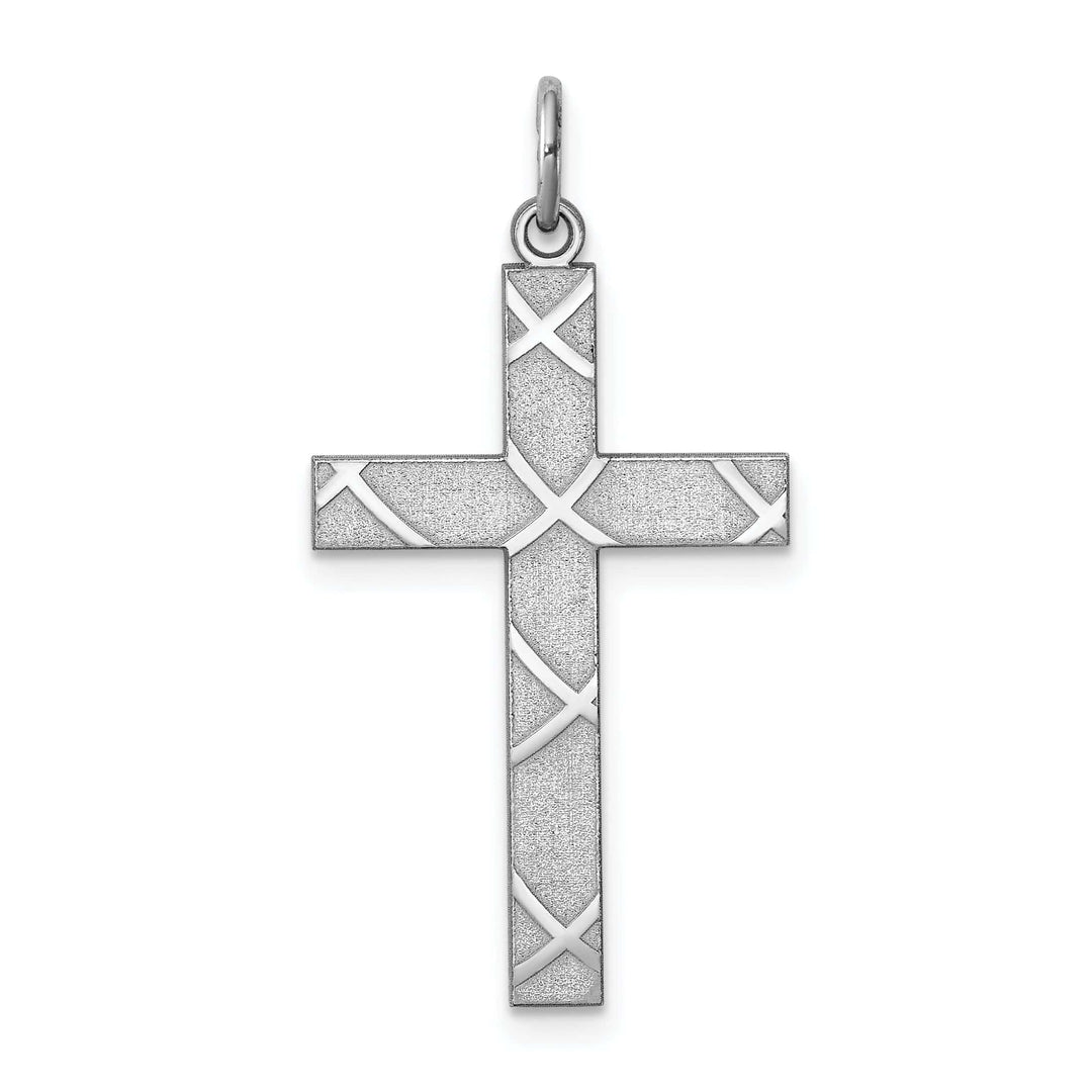 Lovely Rita's Pendants & Charms Silver Laser Designed Latin Cross Pendant