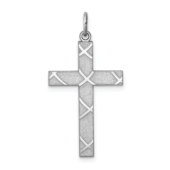 Lovely Rita's Pendants & Charms Silver Laser Designed Latin Cross Pendant