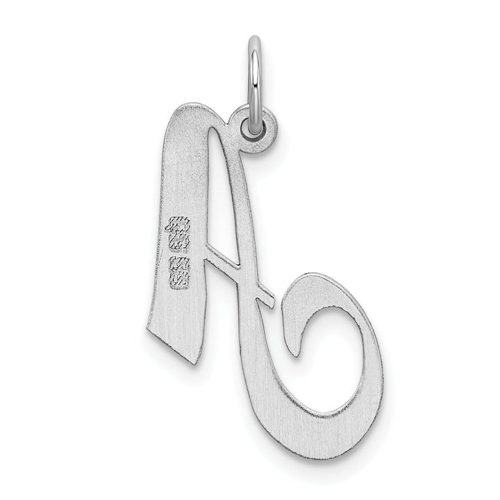 Lovely Rita's Pendants & Charms Silver Medium Fancy Script Initial A Charm
