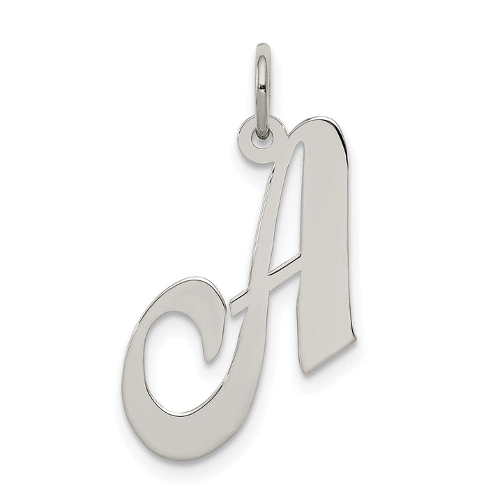 Lovely Rita's Pendants & Charms Silver Medium Fancy Script Initial A Charm
