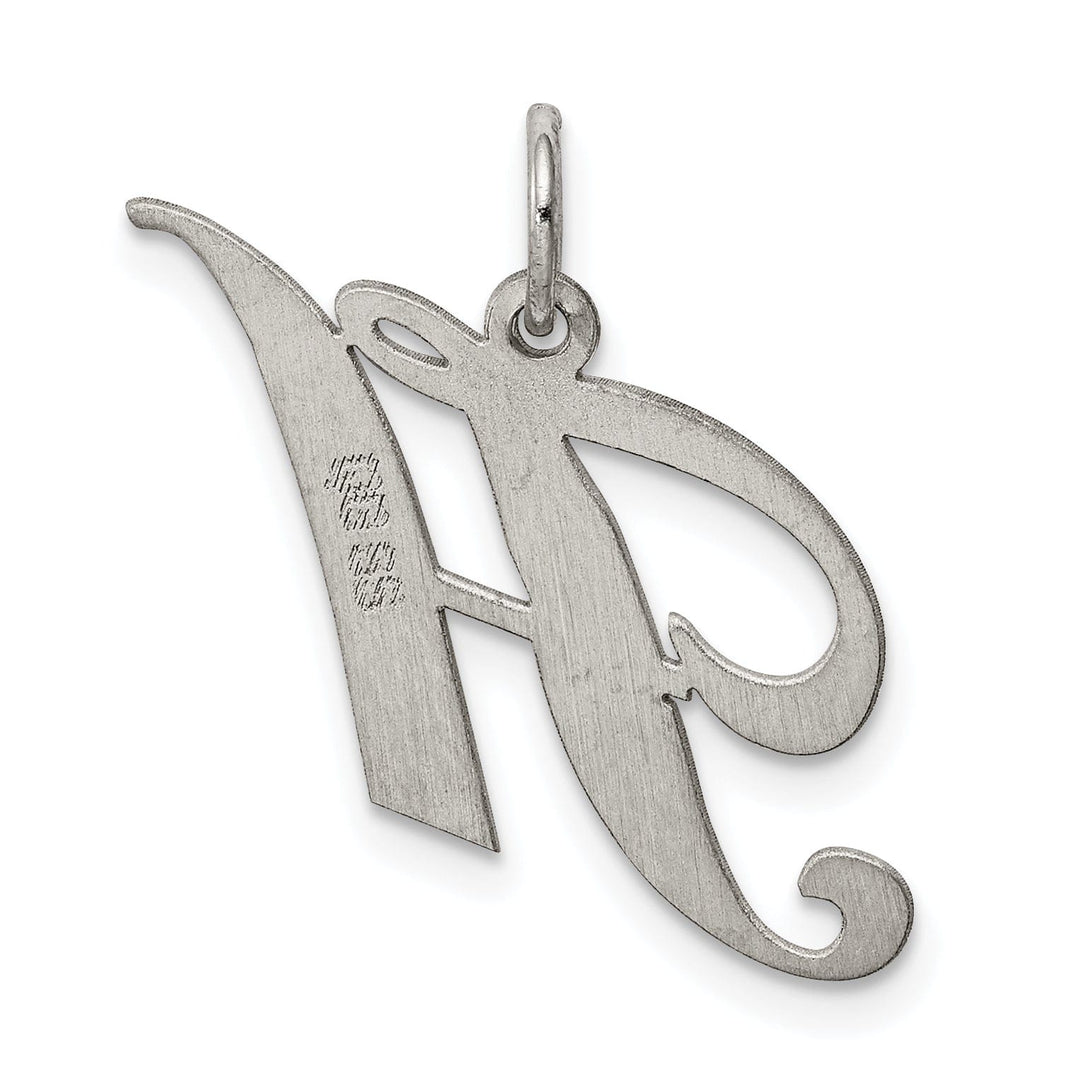 Lovely Rita's Pendants & Charms Silver Medium Fancy Script Initial H Charm