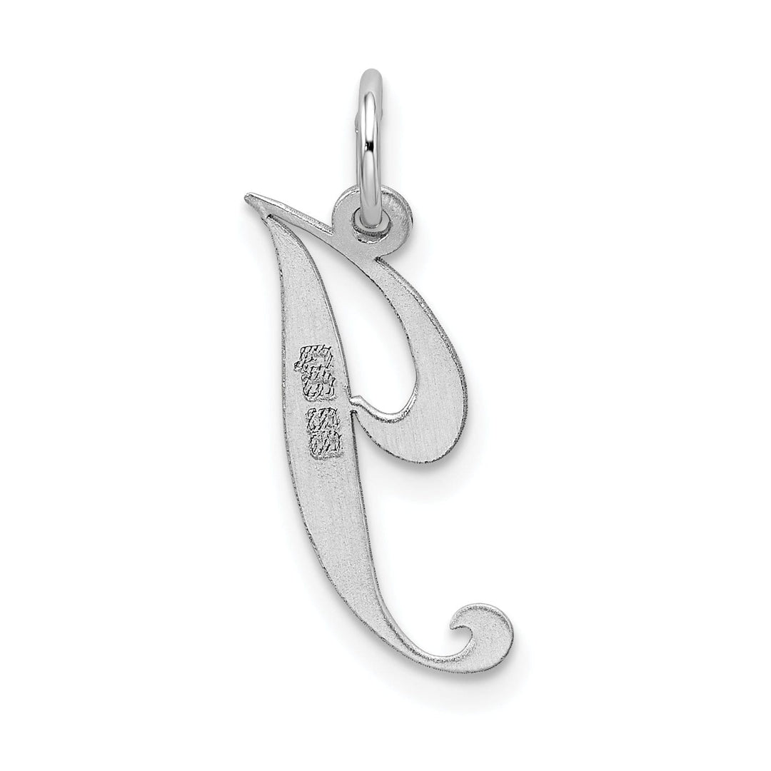 Lovely Rita's Pendants & Charms Silver Medium Fancy Script Initial J Charm