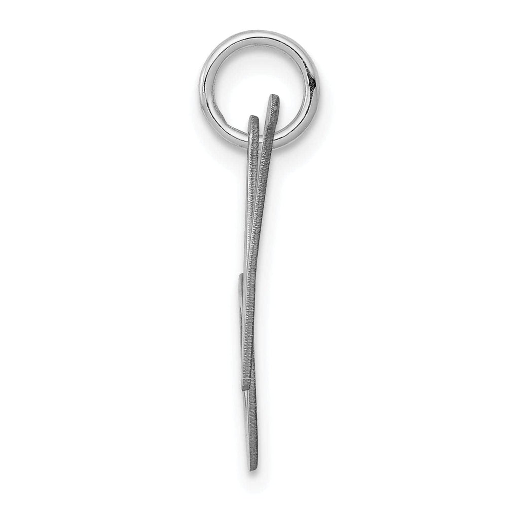 Lovely Rita's Pendants & Charms Silver Medium Fancy Script Initial N Charm