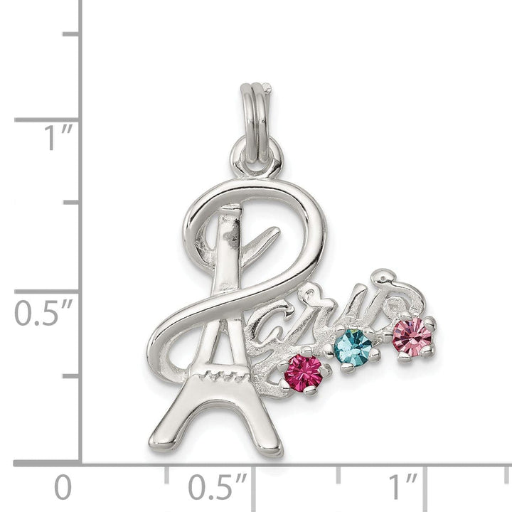 Lovely Rita's Pendants & Charms Silver Multicolor Preciosa Crystal Paris Charm