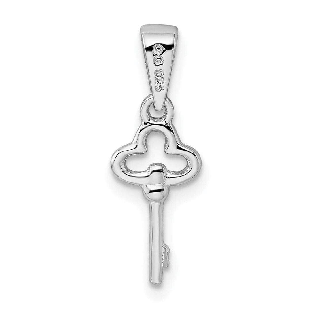 Lovely Rita's Pendants & Charms Silver Ploished Childrens Key Charm Pendant