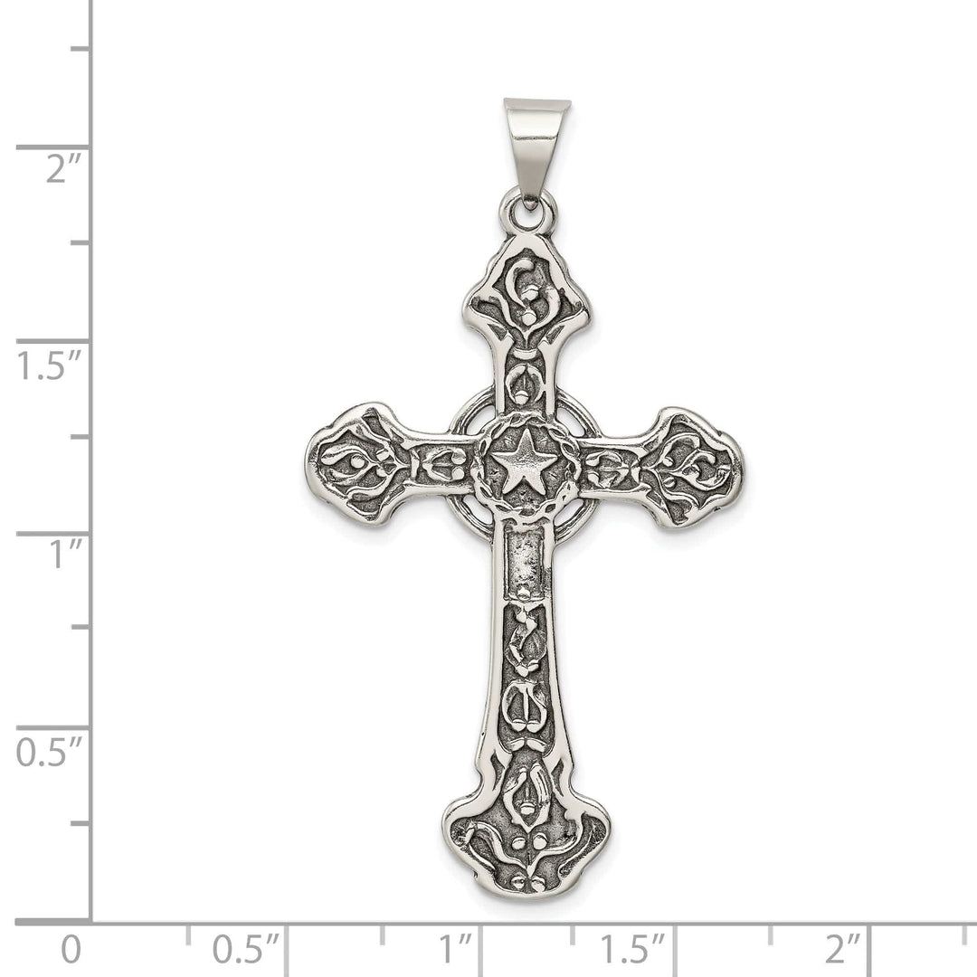 Lovely Rita's Pendants & Charms Silver Polish Antique Finish Iona Cross Pendant