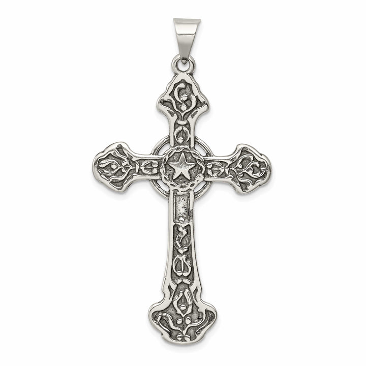 Lovely Rita's Pendants & Charms Silver Polish Antique Finish Iona Cross Pendant