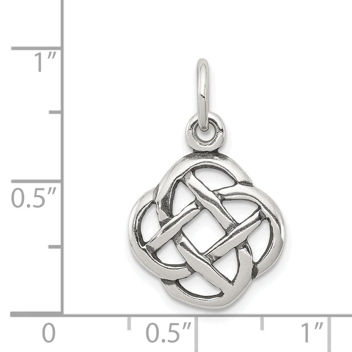 Lovely Rita's Pendants & Charms Silver Polish Antiqued Finish Celtic Knot Charm