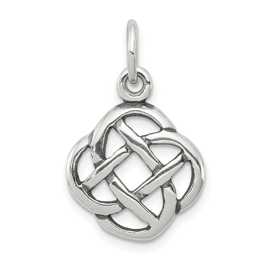 Lovely Rita's Pendants & Charms Silver Polish Antiqued Finish Celtic Knot Charm