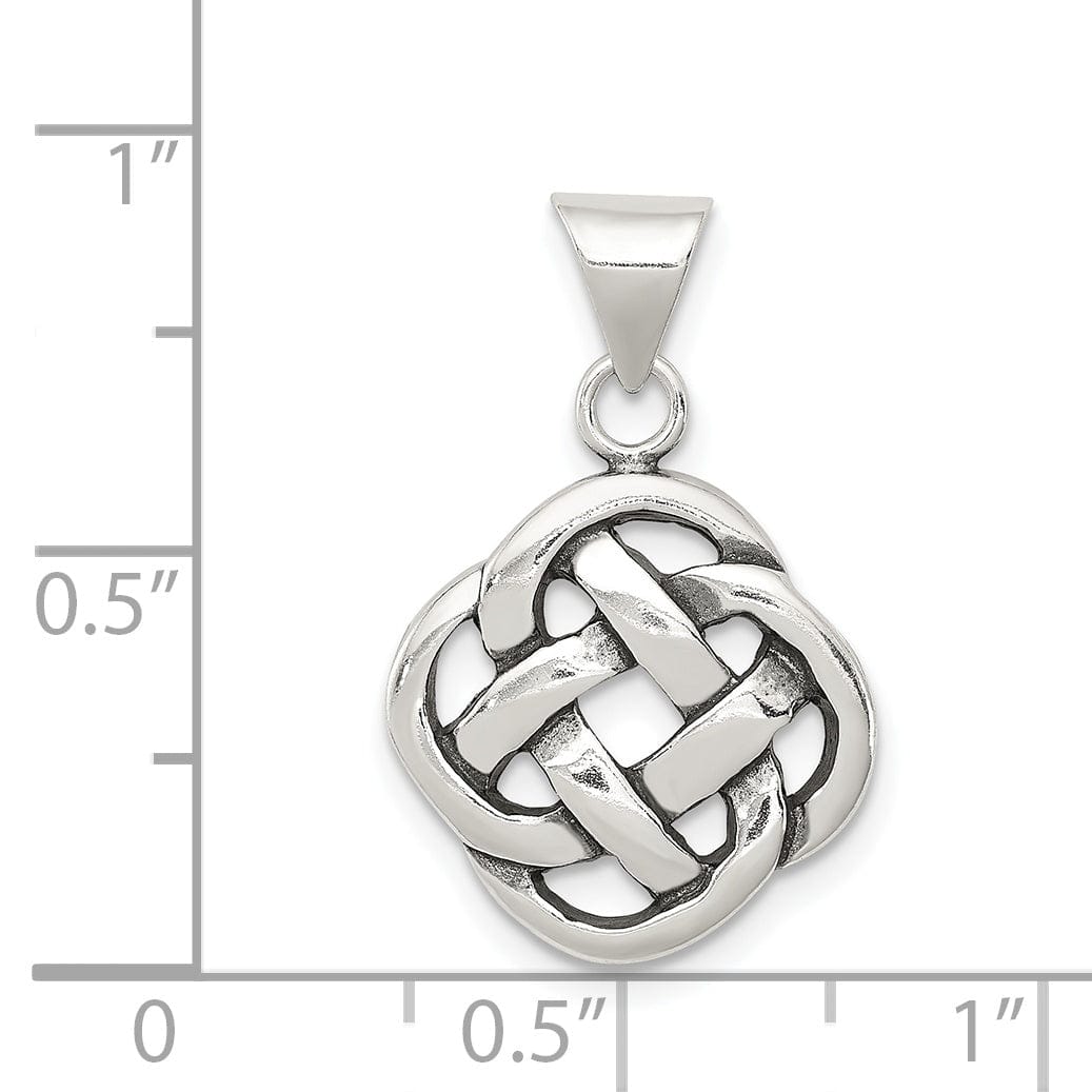 Lovely Rita's Pendants & Charms Silver Polish Antiqued Finish Celtic Knot Charm