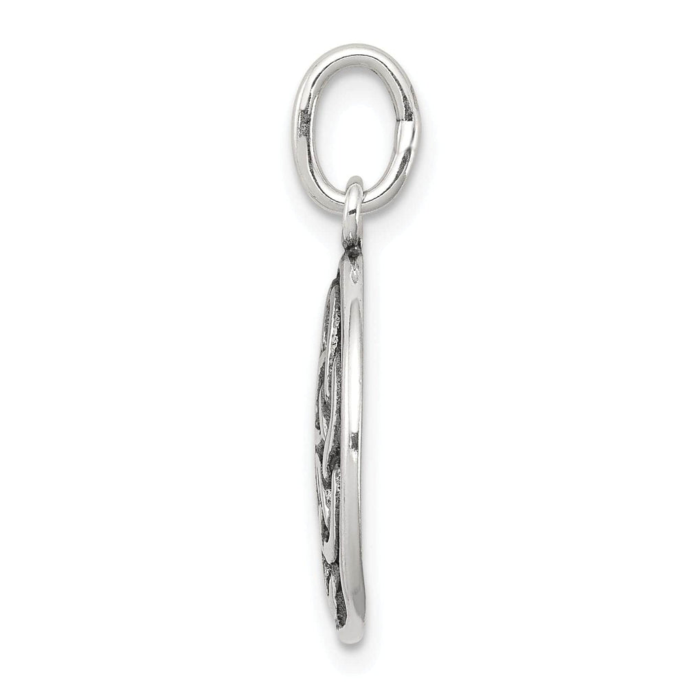 Lovely Rita's Pendants & Charms Silver Polish Antiqued Round Celtic Knot Charm