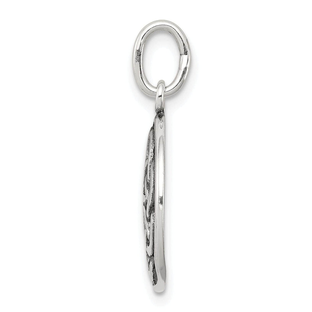 Lovely Rita's Pendants & Charms Silver Polish Antiqued Round Celtic Knot Charm
