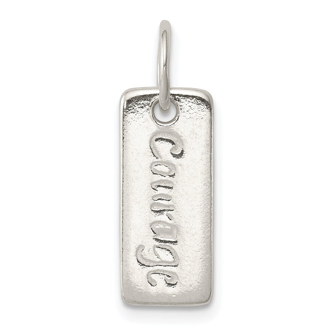 Lovely Rita's Pendants & Charms Silver Polish Courage Survivor Reversible Charm