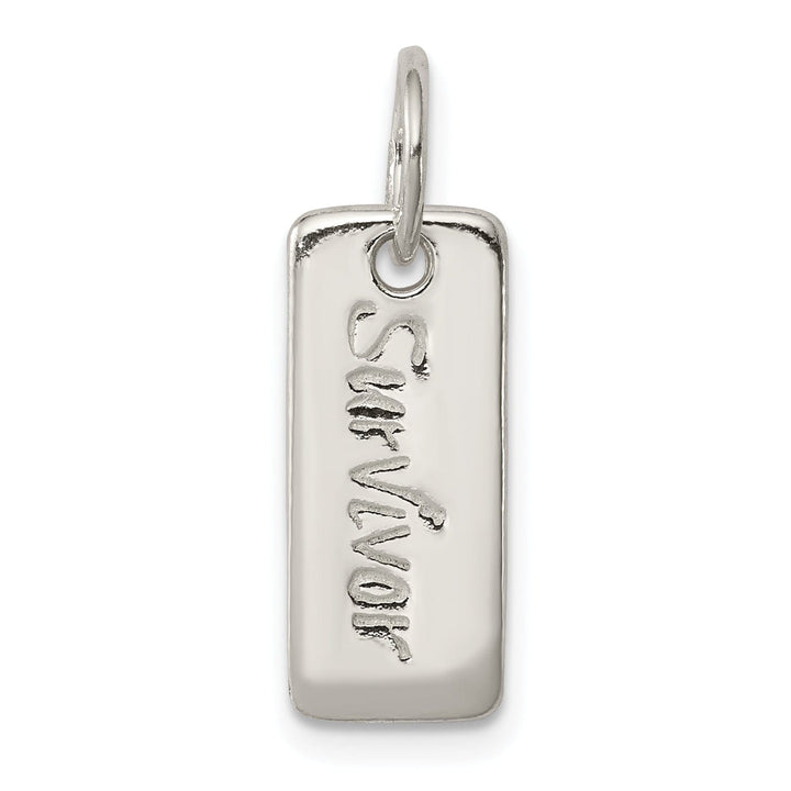 Lovely Rita's Pendants & Charms Silver Polish Courage Survivor Reversible Charm