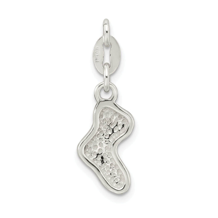 Lovely Rita's Pendants & Charms Silver Polish Enamel Christmas Stocking Pendant