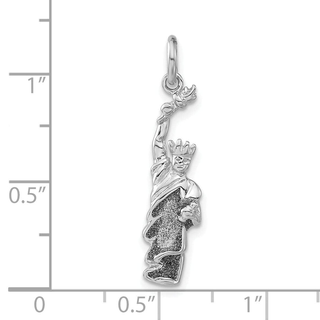 Lovely Rita's Pendants & Charms Silver Polish Enameled Statue of Liberty Charm