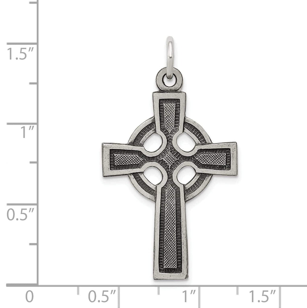 Lovely Rita's Pendants & Charms Silver Polish Satin Antique Celtic Cross Pendant