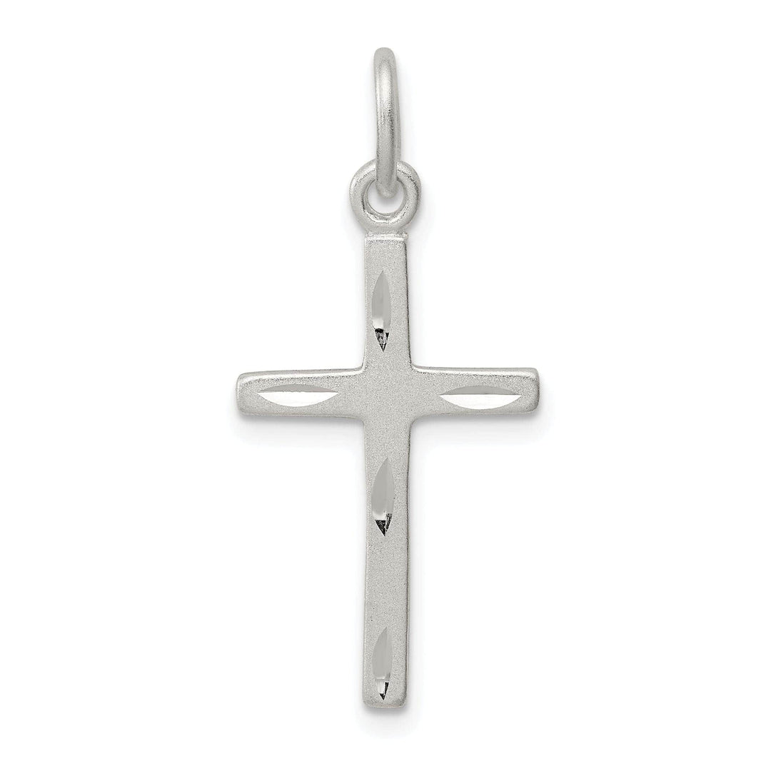 Lovely Rita's Pendants & Charms Silver Polish Satin Finish Latin Cross Pendant