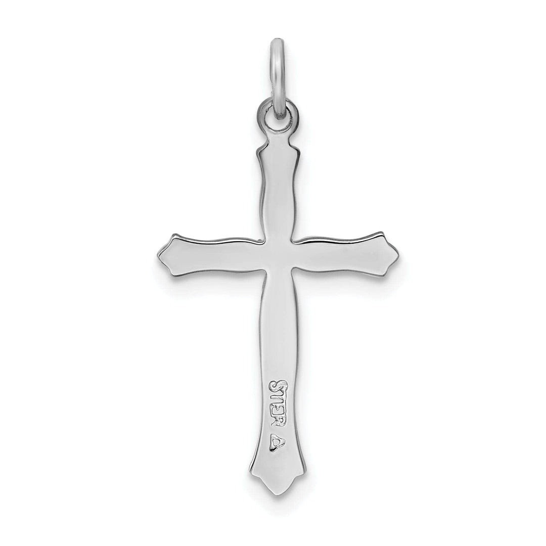 Lovely Rita's Pendants & Charms Silver Polish Vermeil Finish C.Z Cross Pendant
