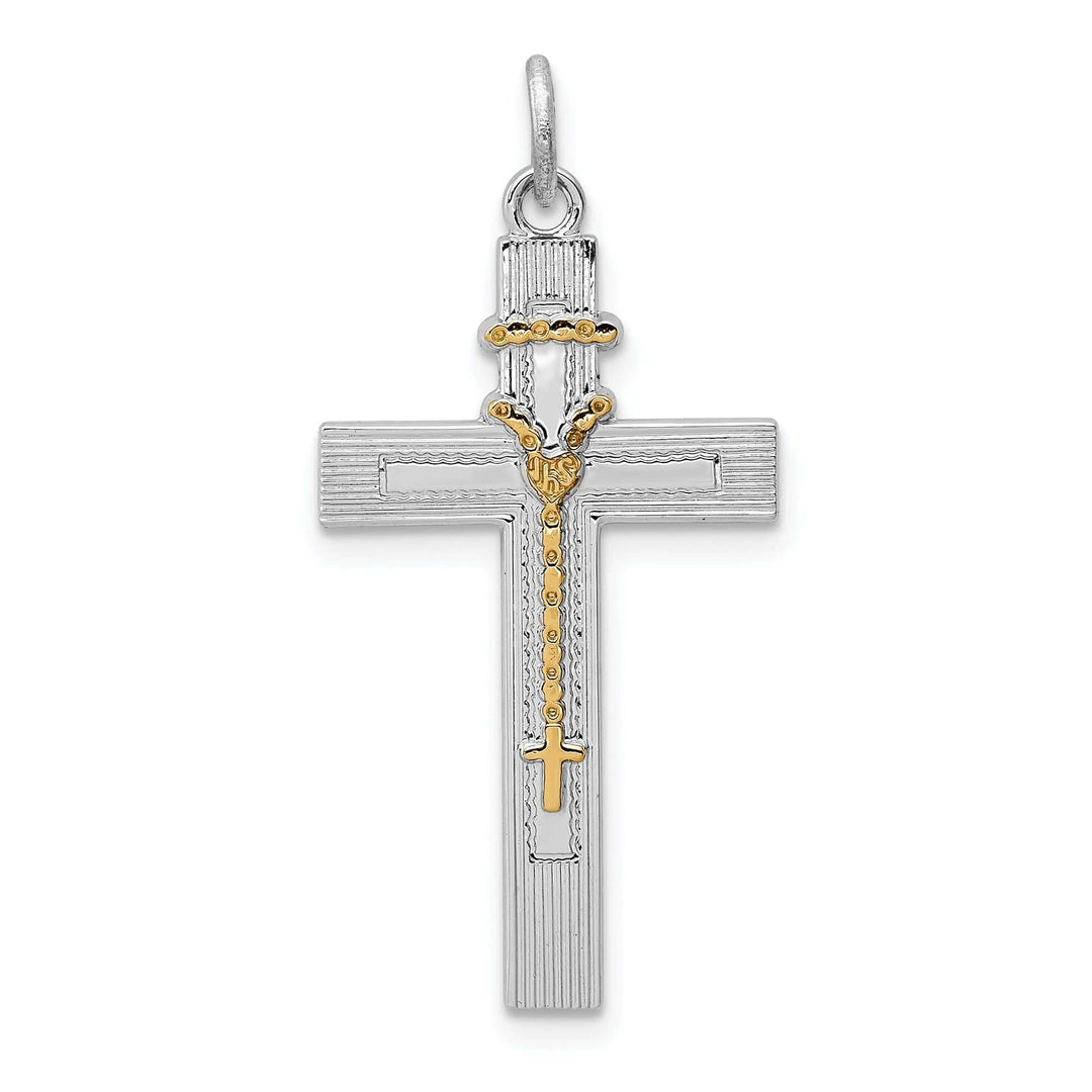 Lovely Rita's Pendants & Charms Silver Polish Vermeil Rosary Latin Cross Pendant