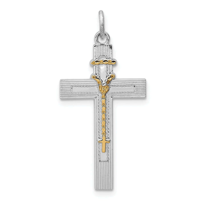 Lovely Rita's Pendants & Charms Silver Polish Vermeil Rosary Latin Cross Pendant
