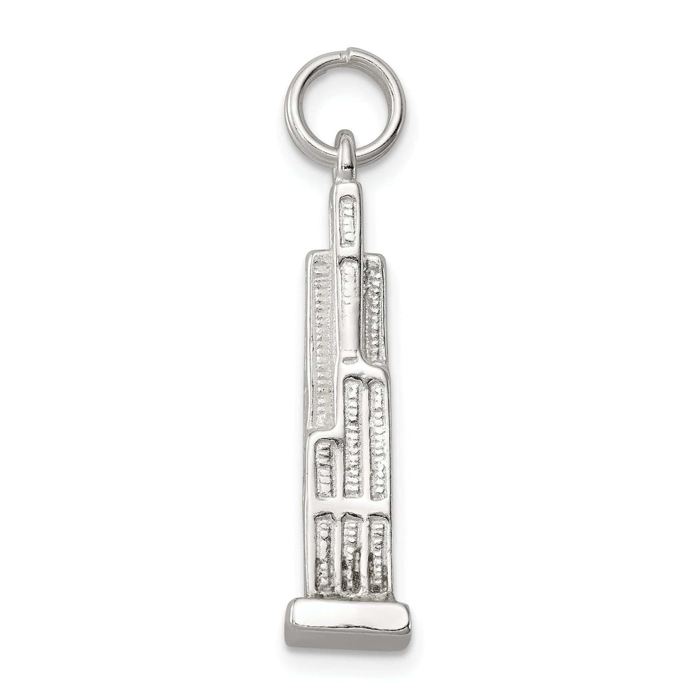 Lovely Rita's Pendants & Charms Silver Polished 3-D Empire State Building Charm