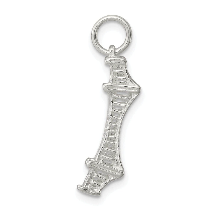 Lovely Rita's Pendants & Charms Silver Polished 3-D Golden Gate Bridge Charm