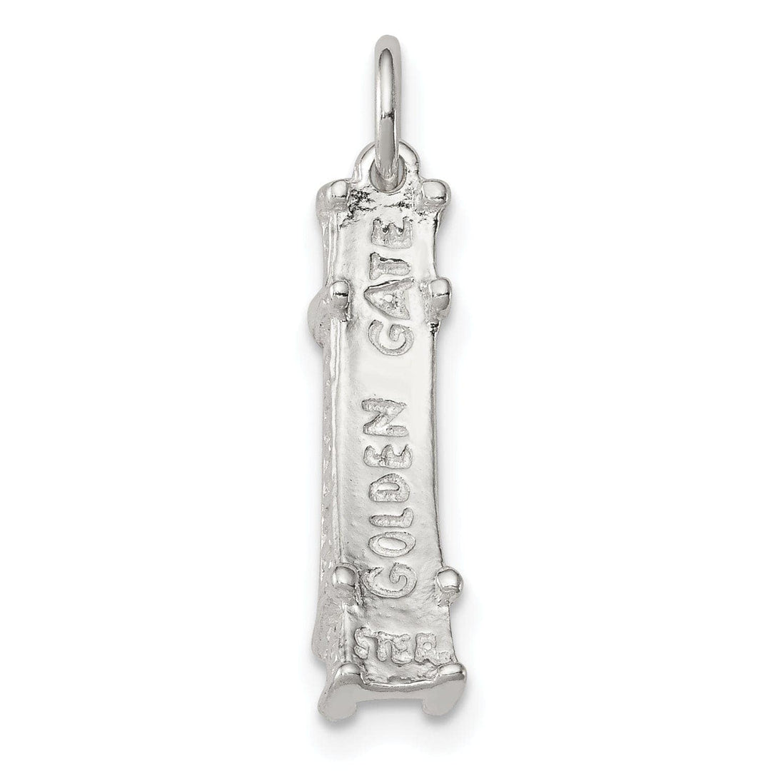 Lovely Rita's Pendants & Charms Silver Polished 3-D Golden Gate Bridge Charm