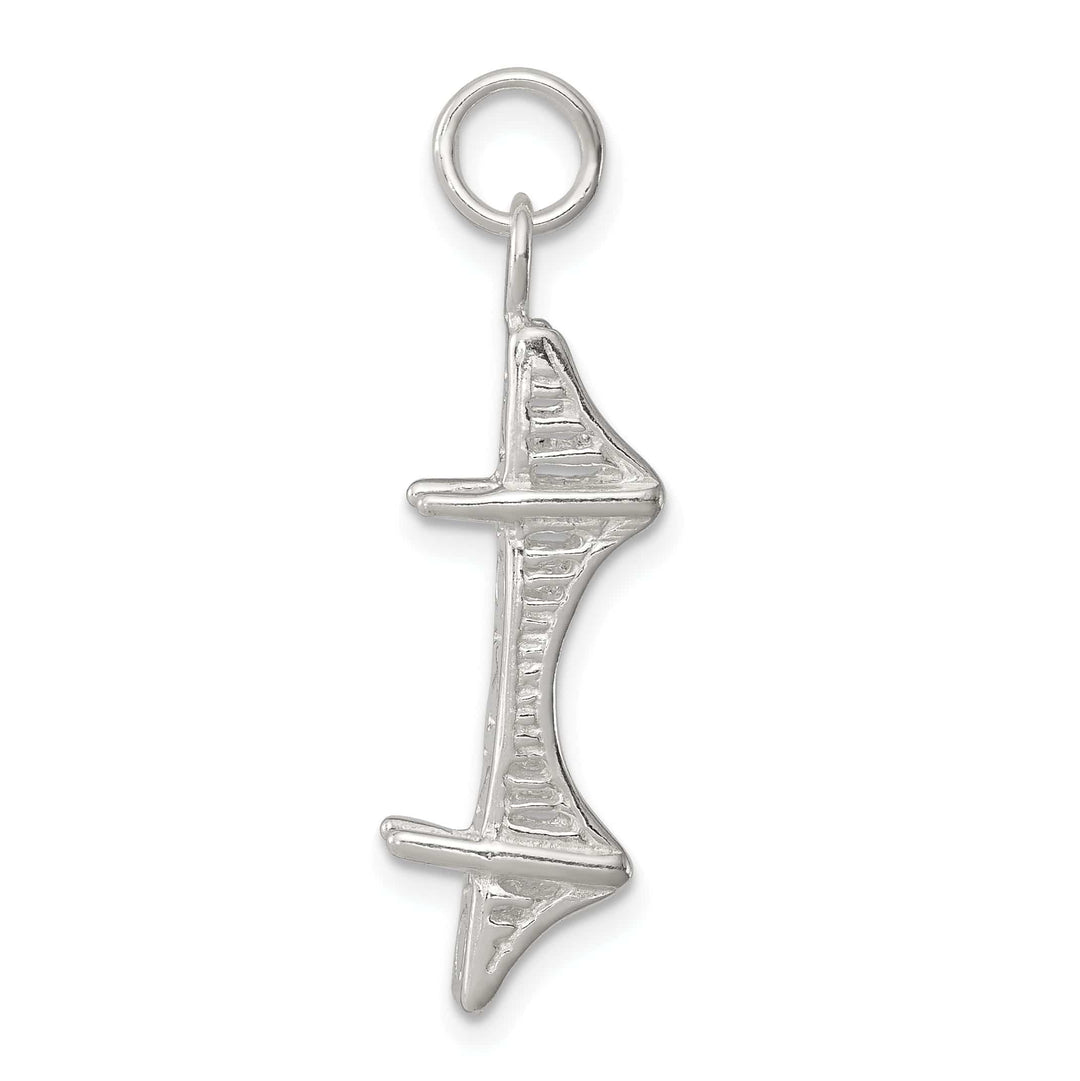 Lovely Rita's Pendants & Charms Silver Polished 3-D Mackinac Bridge Charm