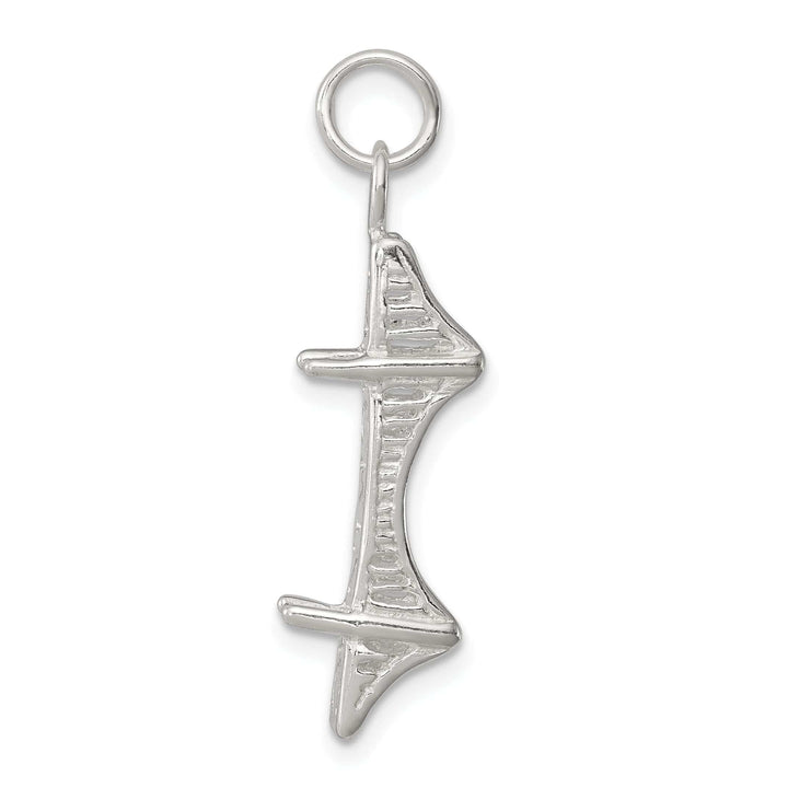 Lovely Rita's Pendants & Charms Silver Polished 3-D Mackinac Bridge Charm