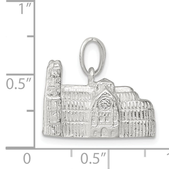 Lovely Rita's Pendants & Charms Silver Polished 3-D Westminster Abbey Charm