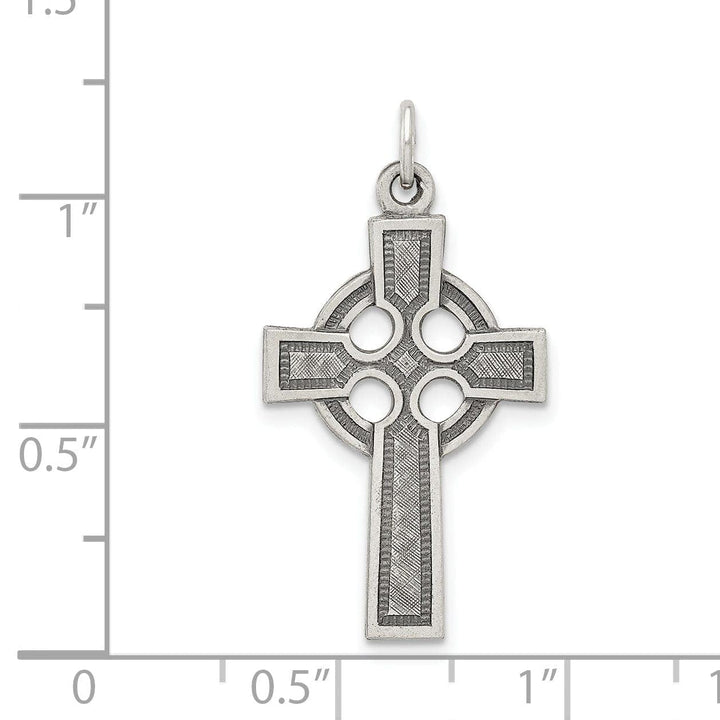 Lovely Rita's Pendants & Charms Silver Polished Antique Celtic Cross Pendant