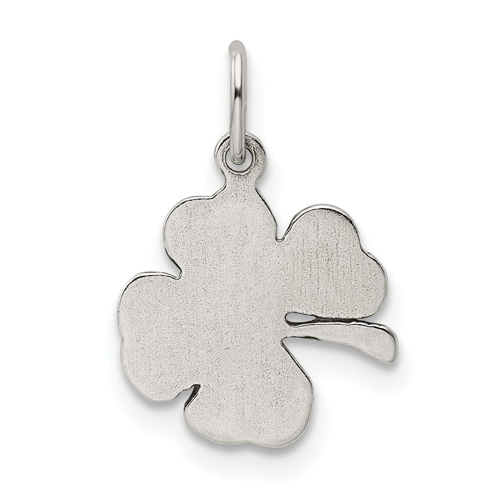 Lovely Rita's Pendants & Charms Silver Polished Antiqued 4-Leaf Clover Charm