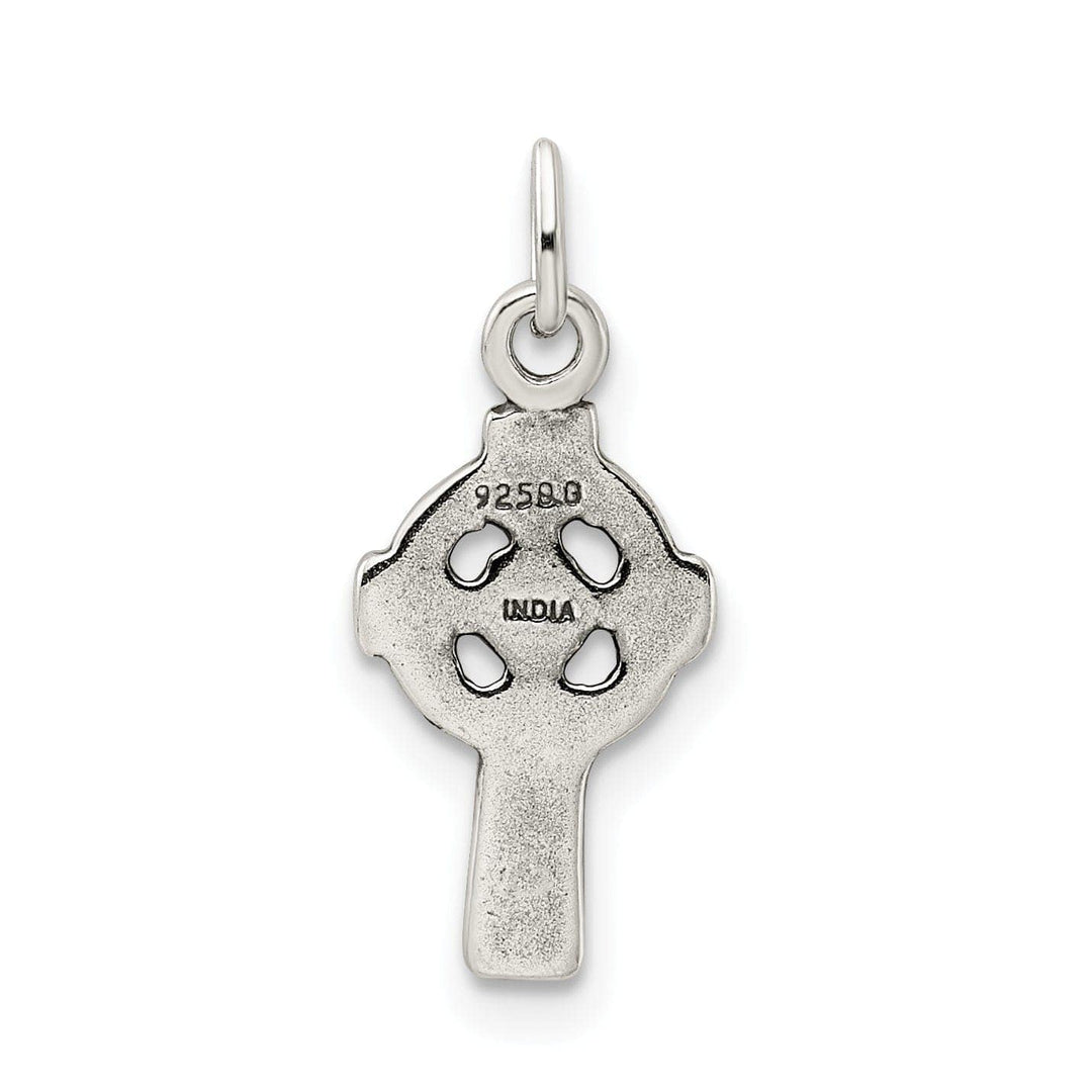 Lovely Rita's Pendants & Charms Silver Polished Antiqued Celtic Cross Pendant