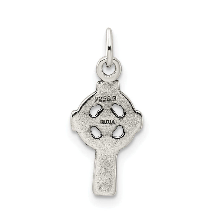 Lovely Rita's Pendants & Charms Silver Polished Antiqued Celtic Cross Pendant