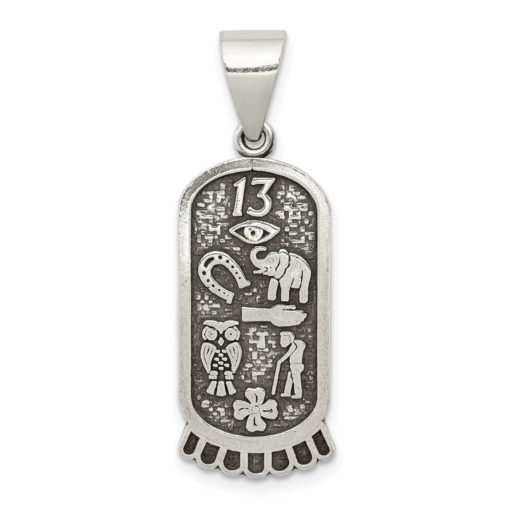 Lovely Rita's Pendants & Charms Silver Polished Antiqued Good Luck Icon Charm