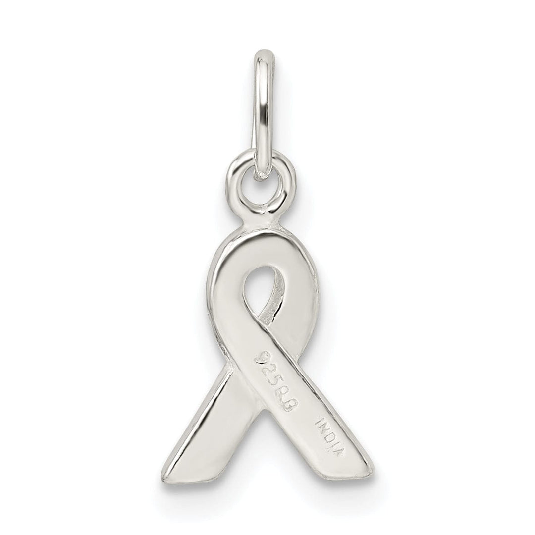 Lovely Rita's Pendants & Charms Silver Polished Awareness Charm Pendant