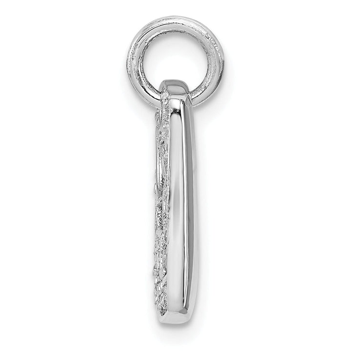 Lovely Rita's Pendants & Charms Silver Polished C.Z Dove Cut Out Design Charm